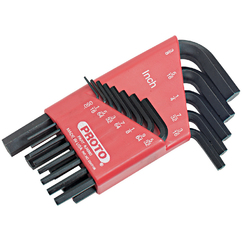 SET DE LLAVES ALLEN CORTAS .050 - 3/8"