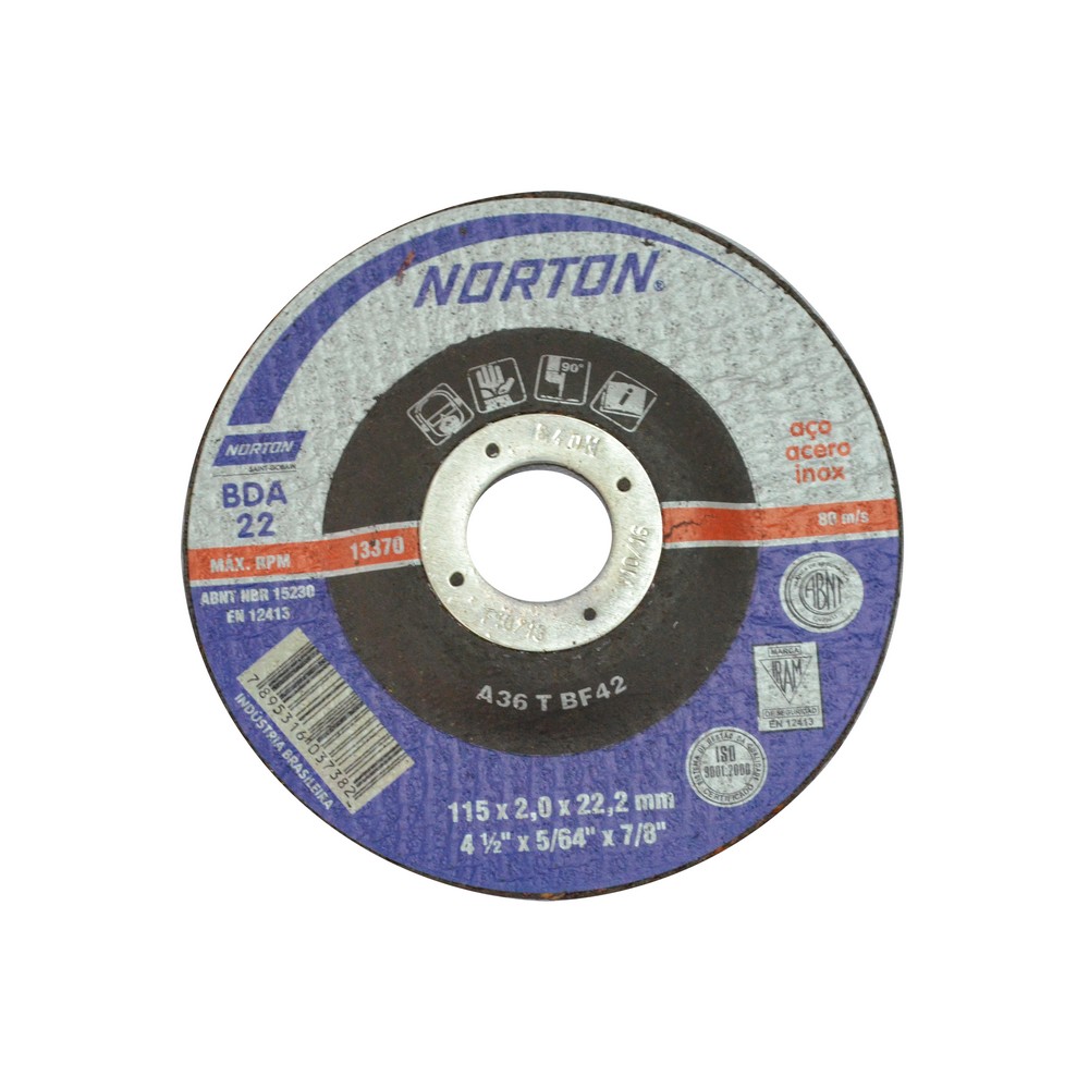 DISCO P/CORTE METAL 12" X 1/8" X 7/8"