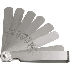 CALIBRADOR DE HOJAS 1/2" X 3" DE .0015" - .040" 9 HOJAS