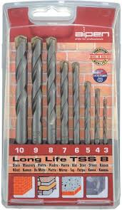 SET DE BROCAS P/CONCRETO 4.00MM - 10.00MM (5/32" - 3/8") 5PZS
