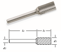ROTAFRESA ESFERICA 8.00MM X 19.00MM X 6.00MM X 64MM SA-2MMDC