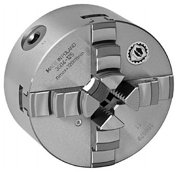 CHUCK UNIVERSAL DE 8" 4 MORDAZAS RESPALDO PLANO SEMI ACERO