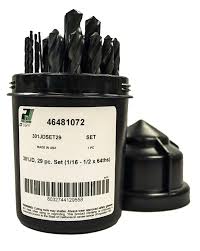 SET DE BROCAS HSS 1/16" - 1/2"