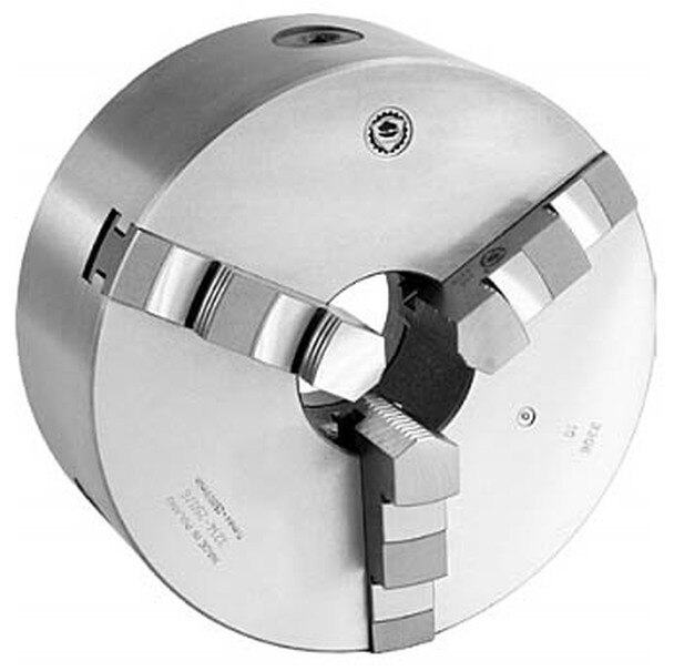 CHUCK UNIVERSAL DE 10" 3 MORDAZAS RESPALDO PLANO SEMI ACERO