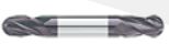 FRESA BOLA TUNGSTENO 1/8" X 1/8" X 2" 2F DOBLE CORTE