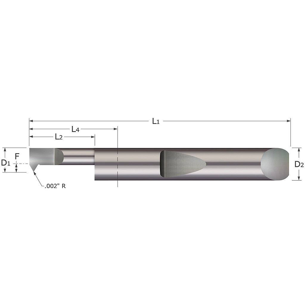 BARRA TUNGSTENO P/ROSCADO INTERNO 0.230"(5.84MM)