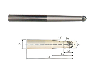 PORTA INSERTO P/FRESADO 3/8" X 1/2" X 2" X 5/16" X 4" X 3/8"