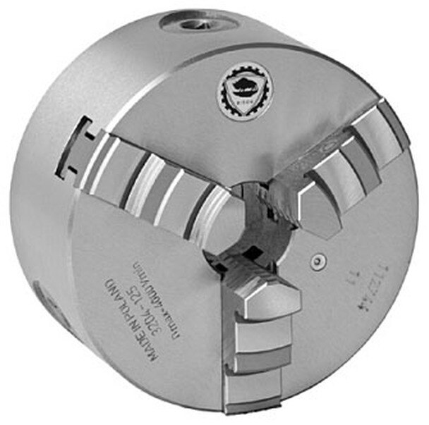 CHUCK UNIVERSAL DE 4" 3 MORDAZAS RESPALDO PLANO SEMI ACERO