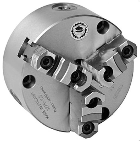 CHUCK UNIVERSAL DE 10" 3 MORDAZAS RESPALDO PLANO SEMI ACERO