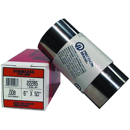 RODILLO SHIM STEEL INOX 6" X 50" 0.015"