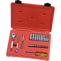 SET DE COPAS 3/16" - 9/16" RAIZ 1/4 6PTS 25 PIEZAS