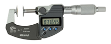 MICROMETRO DIGITAL P/EXTERIORES DE DISCO 0-1" / 0-25MM .00005"/0.001MM