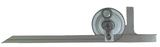 TRANSPORTADOR DE BISEL UNIVERSAL CON LUPA 12"