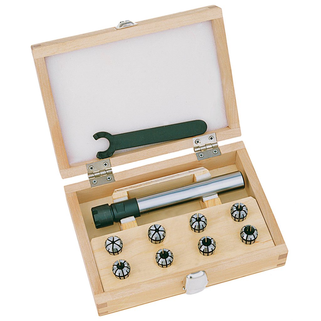 SET DE BOQUILLAS ER40 1/8" - 1" 18PZAS C/CONO R8