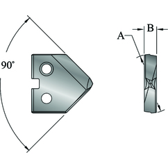 INSERTO P/TALADRADO Y SERIES T-A 25/64"