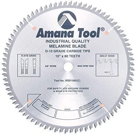 SIERRA CIRCULAR P/MELAMINA 10" 80T