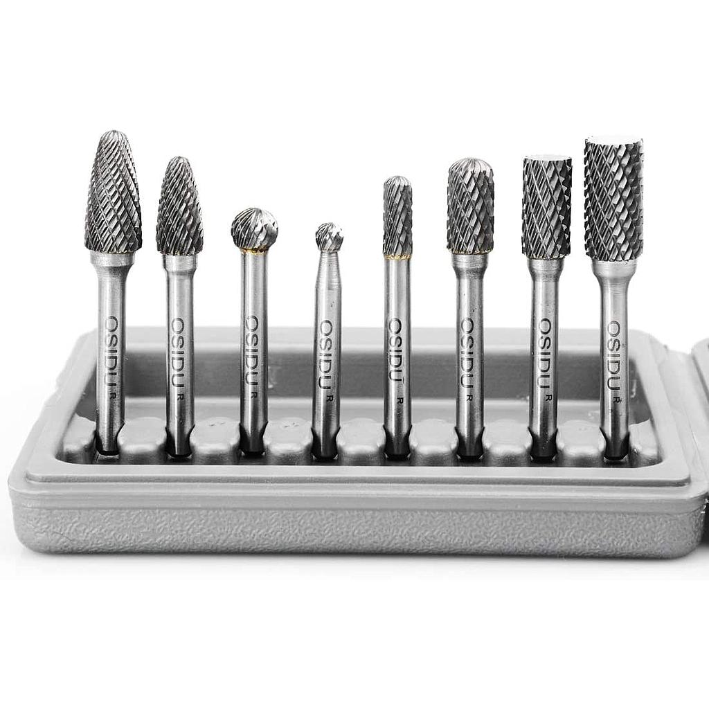 SET ROTAFRESAS 1/4" 8 PZS