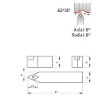 PORTA INSERTO P/TORNEADO SDNC N 1616 H11