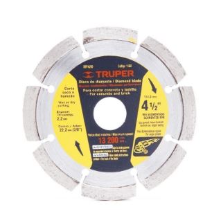 DISCO DIAMANTE P/CORTE CONCRETO 4-1/2''
