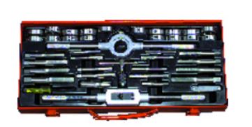SET DE MACHUELOS, MANERALES Y TARRAJAS 1/4" - 3/4" NC - NF