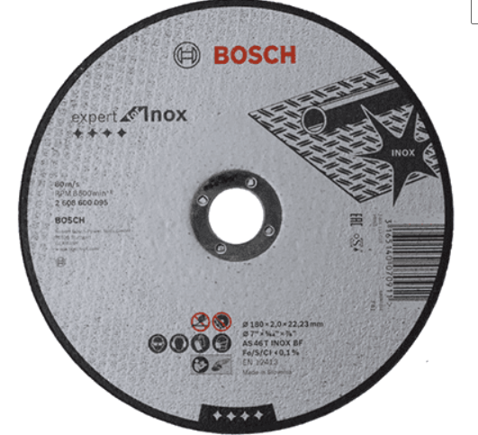 DISCO DE CORTE ACERO INOXIDABLE 7" X 5/64" X 7/8"