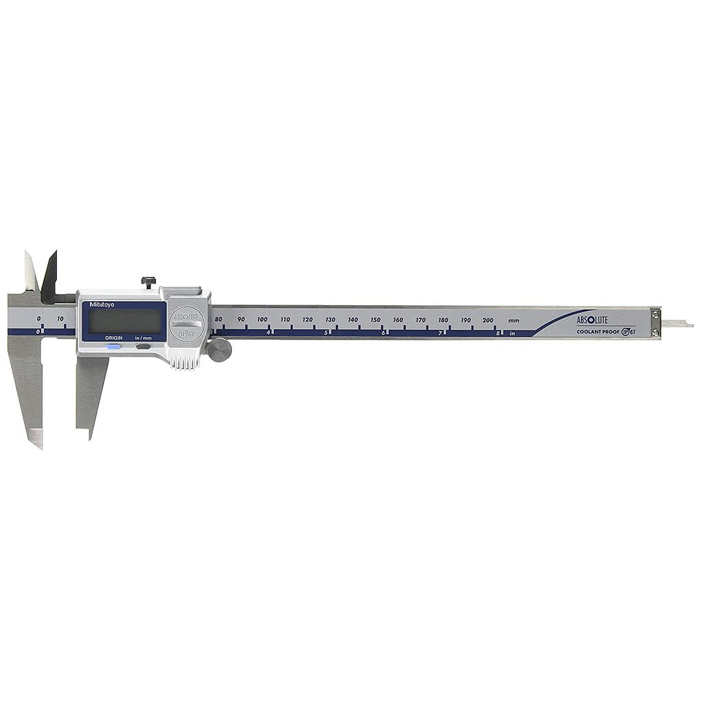 VERNIER DIGITAL IP67 DE 8" PUNTAS DE CARBURO EN 0.0005"/0.01MM