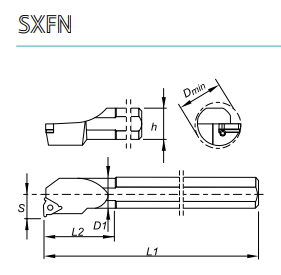 PORTA INSERTO P/TORNEADO S08K SCLC R 06